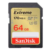 MEMORIA SANDISK SDXC 64GB EXTREME 170MB/S 4K CLASE 10 U3 V30 SDSDXV2-064G-GNCIN MEMORIA SANDISK SDXC 64GB EXTREME 170MB/S 4K CLASE 10 U3 V30 SDSDXV2-064G-GNCIN